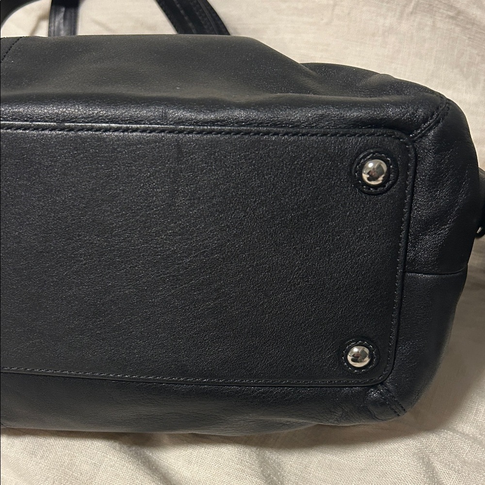 Coach Black Leather Shoulder Bag - Picture 3 of 8